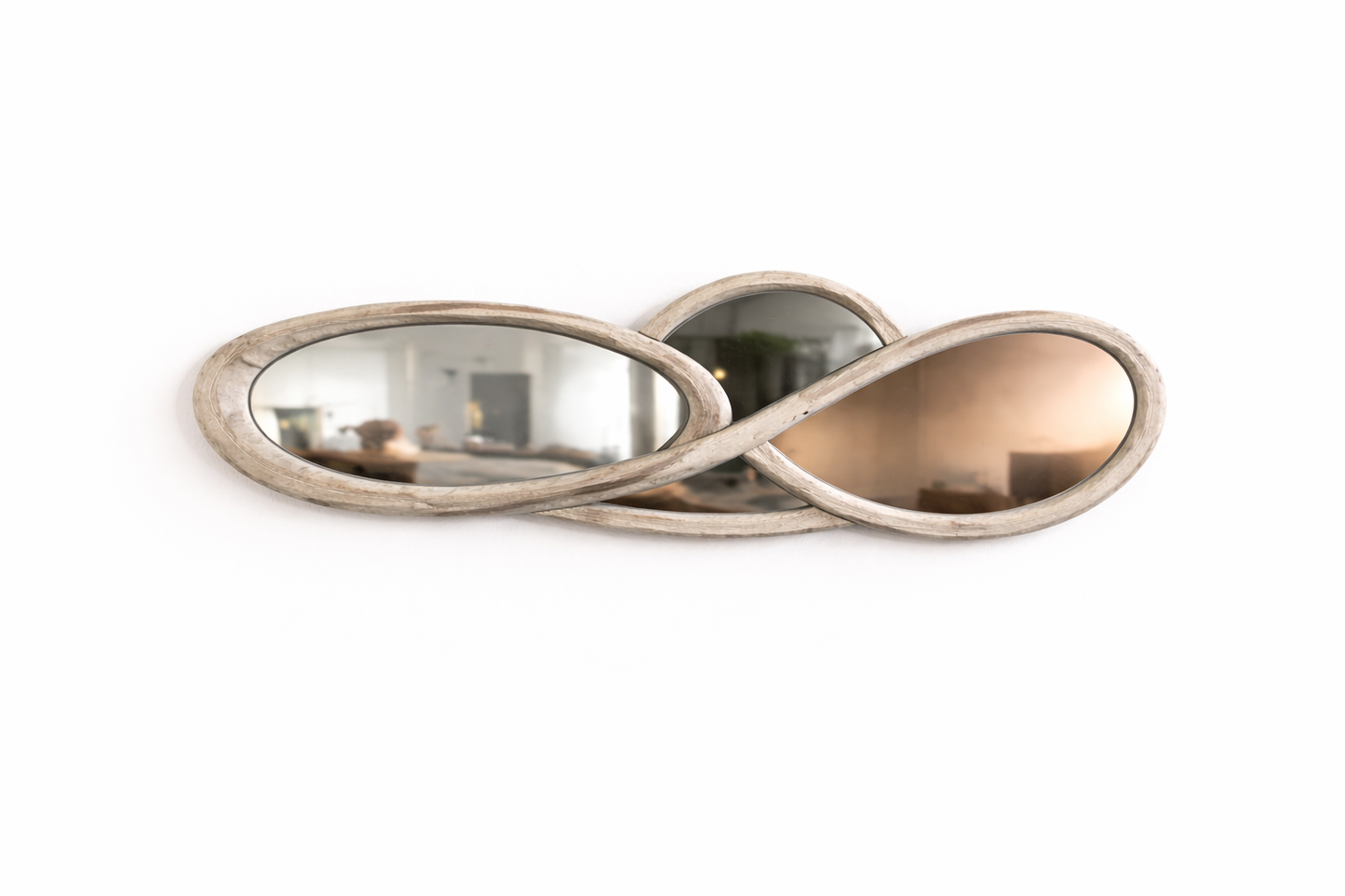 Modern Sculptural Wall Mirror Eyes